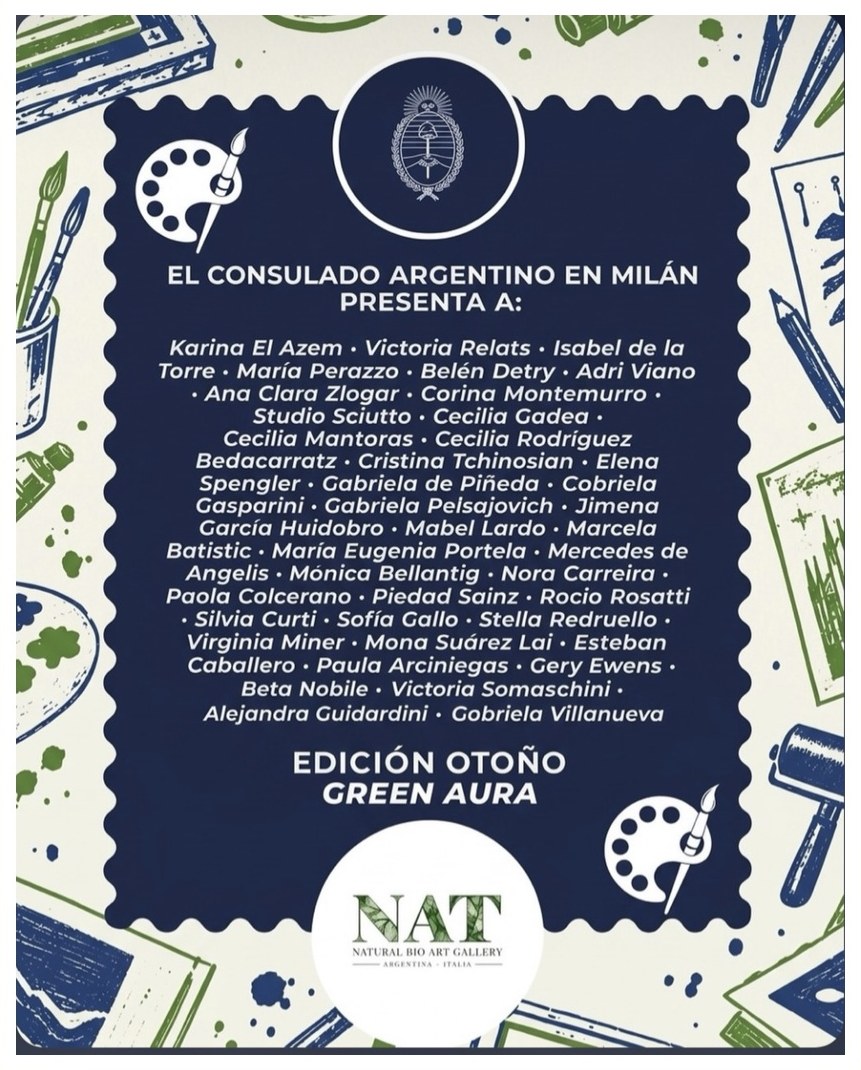Flyer de Green Aura en Milán